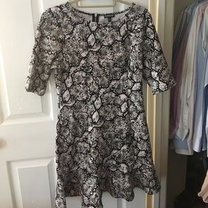 Express size 10 snake print dress