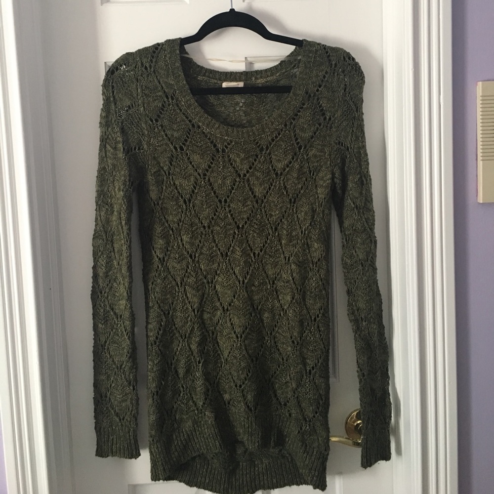 Mossimo Army Green Slouchy Sweater