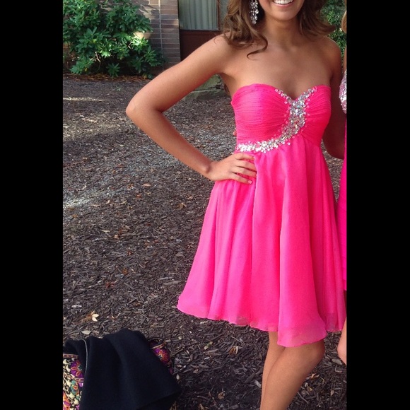 Alyce Paris Hot Pink Formal/Prom dress - Picture 2 of 7