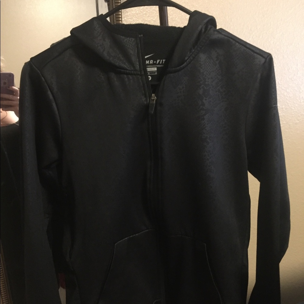Black fleece Nike sweater