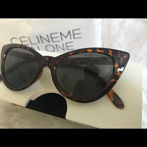 Tortoise cat eye sunglasses