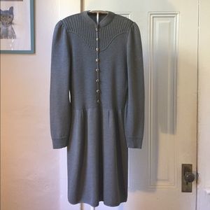 St. John Dresses - St. John gray knit long sleeve dress St. John Dresses - St. John gray knit long sleeve dress