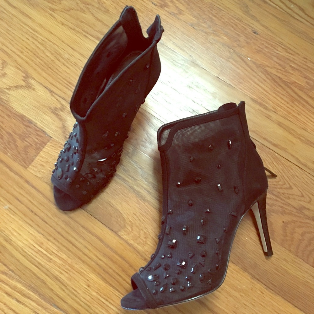 Donald Pliner bejeweled booties