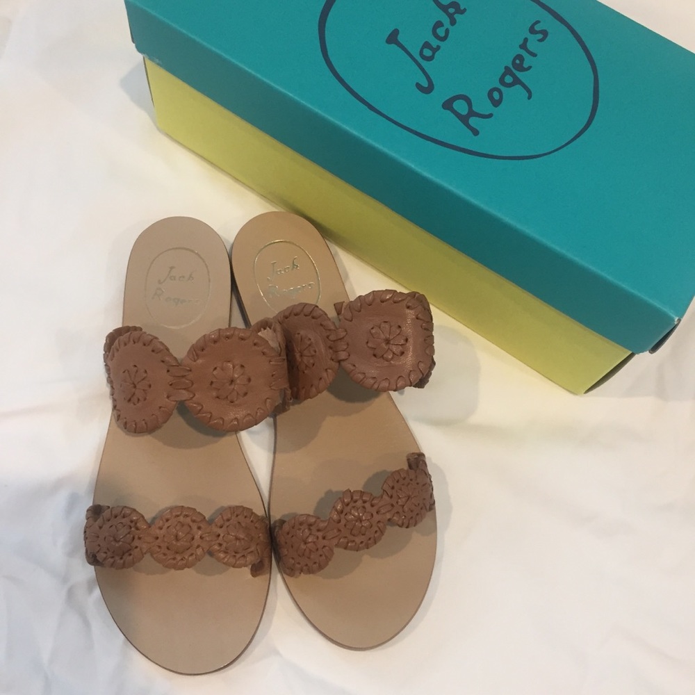 Jack Rogers Lauren Sandals (Cognac)