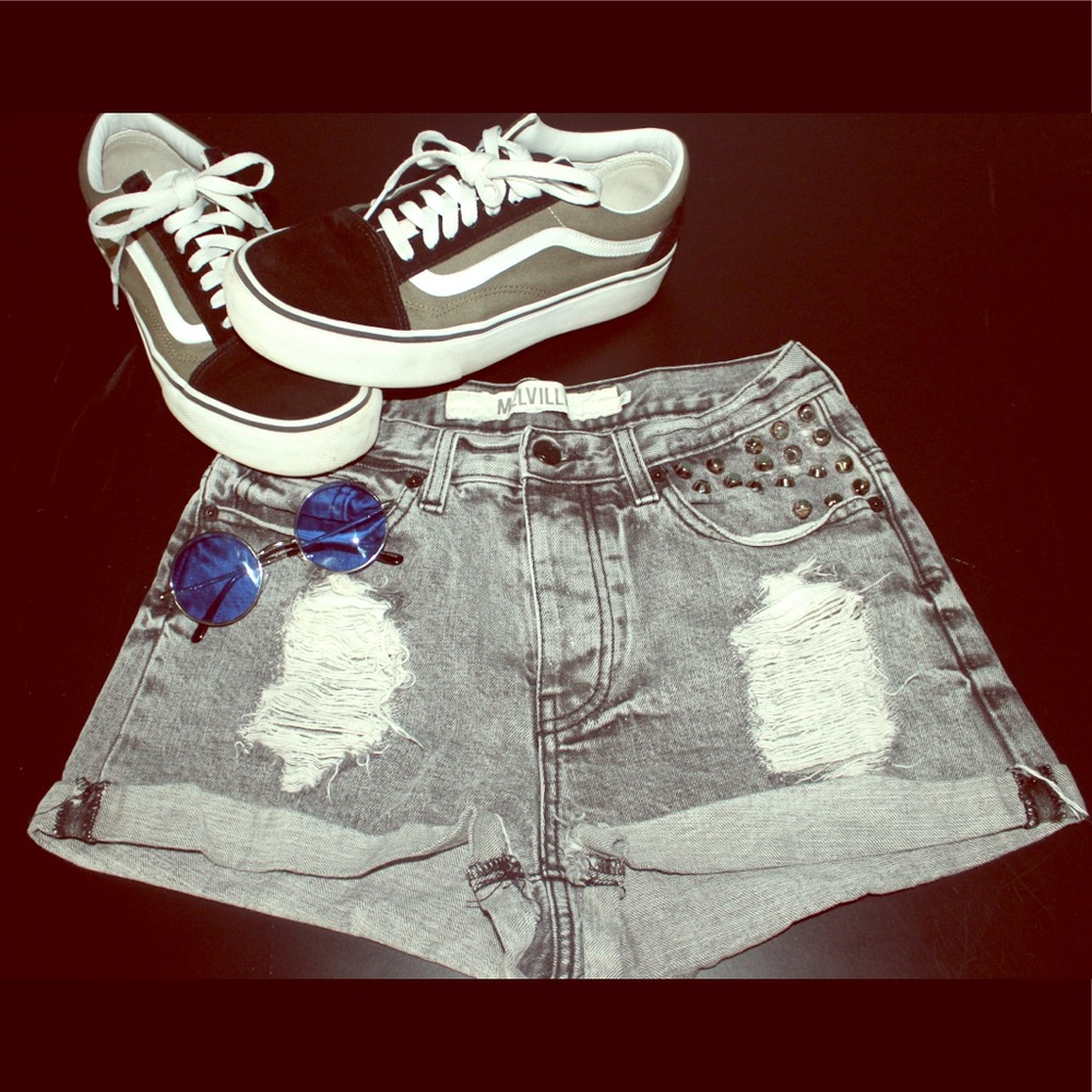 Brandy Melville Grey Denim shorts