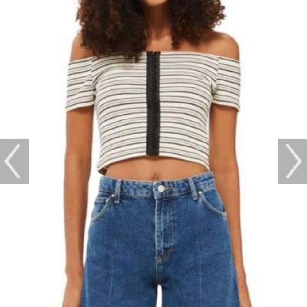 *SOLD* Top Shop petite striped top.