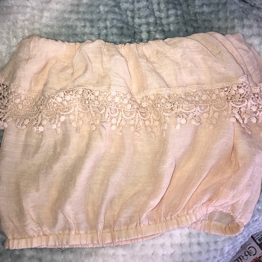 Peach tube top