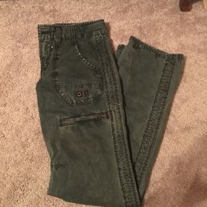 Free people olive green cargo pants