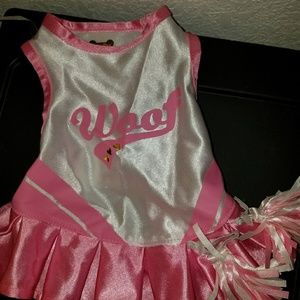 Small dog cheerleader Halloween costume