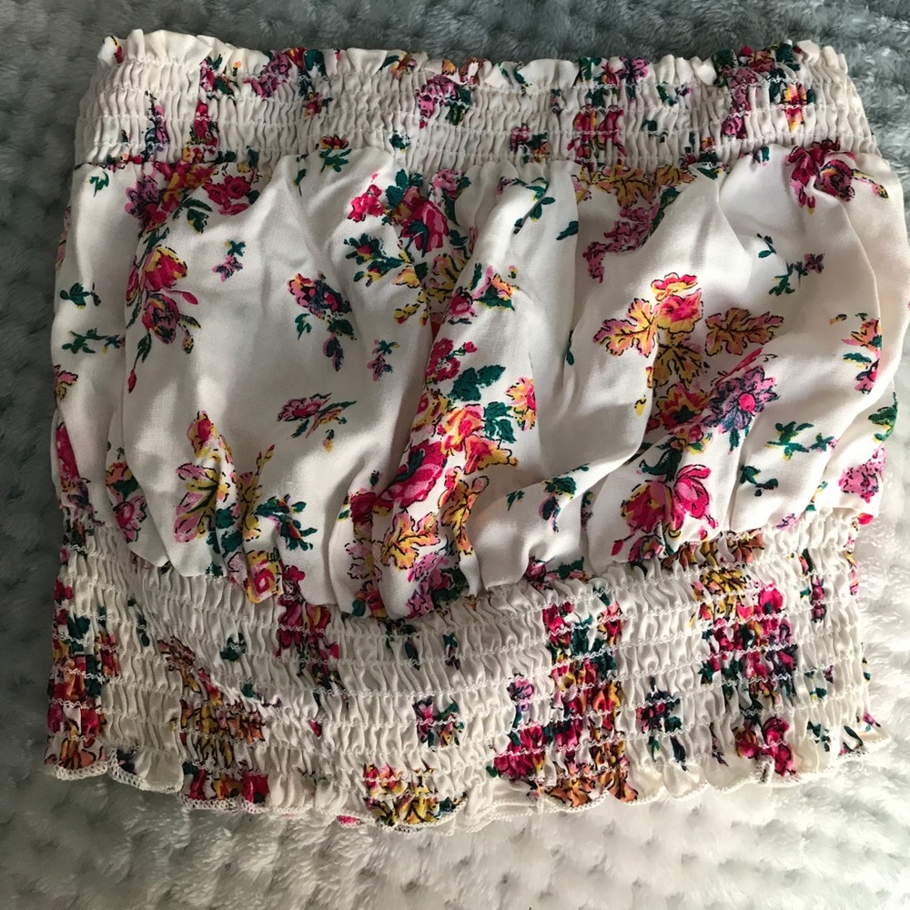 Floral tube top
