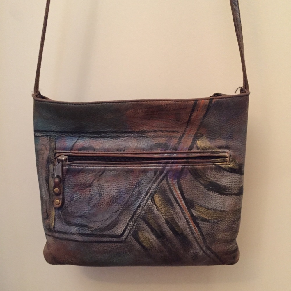 Hand painted unique handbag