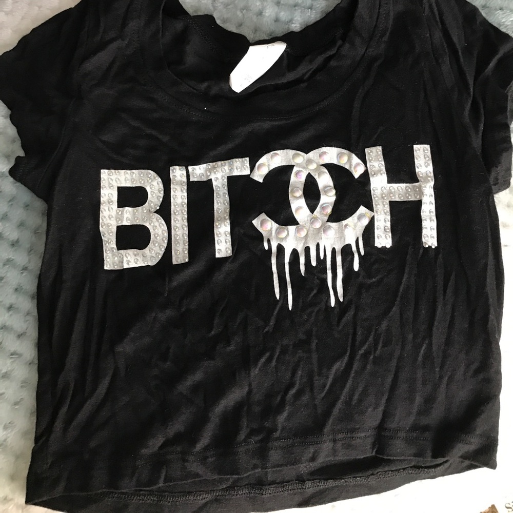 Black crop top