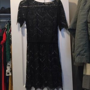 Black Lace Slip Dress
