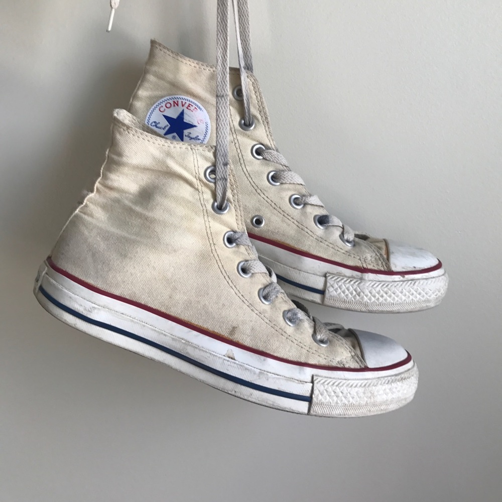 Converse Cream High Tops