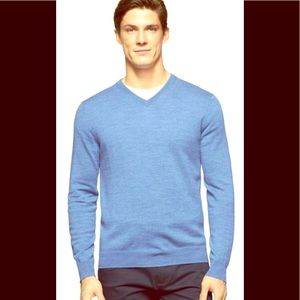 Calvin Klein blue v neck men's sweater