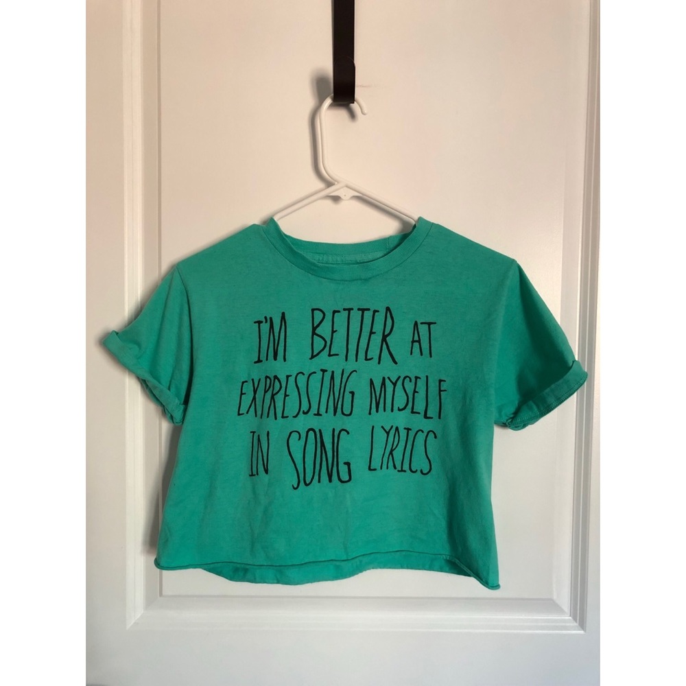 Graphic Music Inspired Crop Top