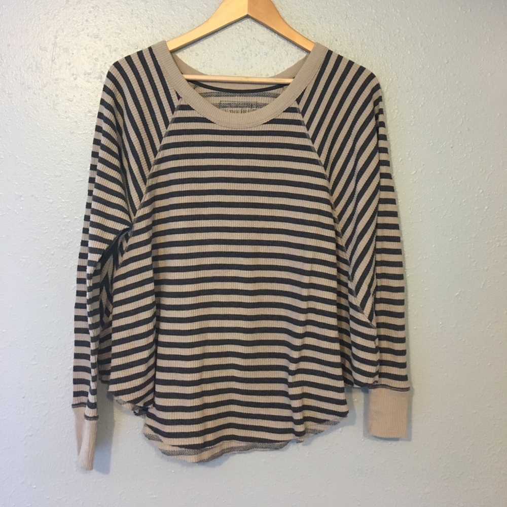 Free People Striped Thermal XS