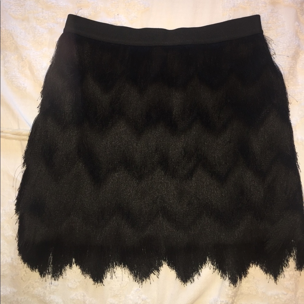 BCBG MaxAzria fringe Skirt Size Small