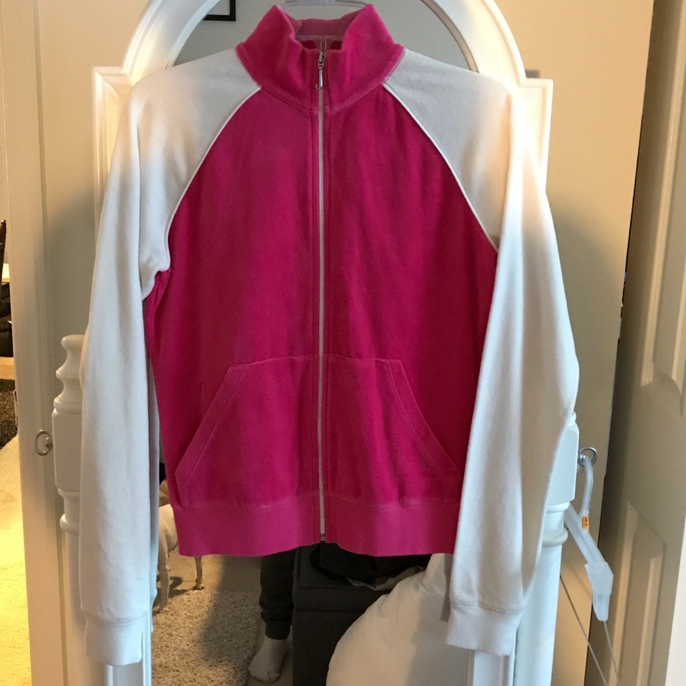 Juicy couture velour zip up new large