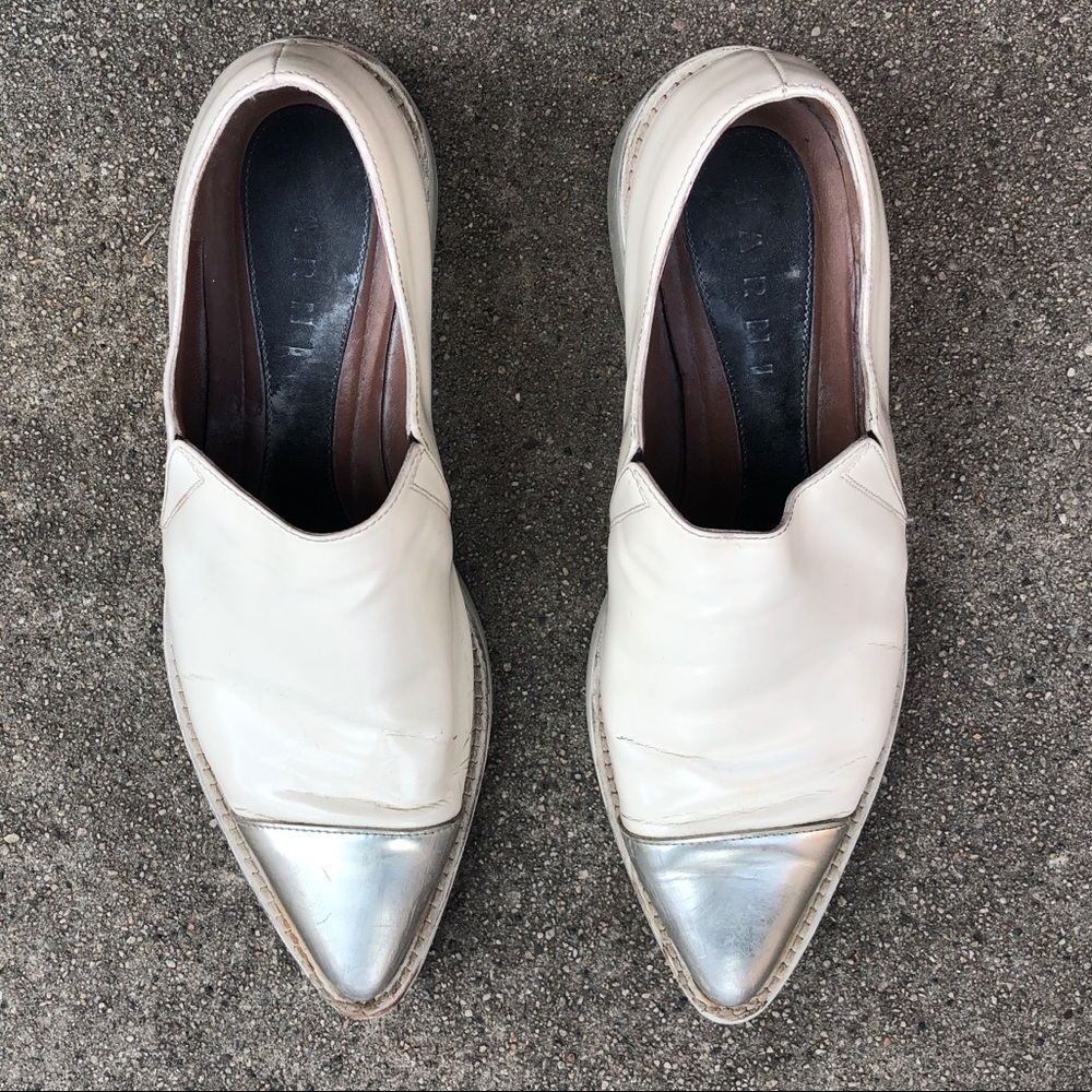 Marni Cap-Toe Slip-On Oxfords
