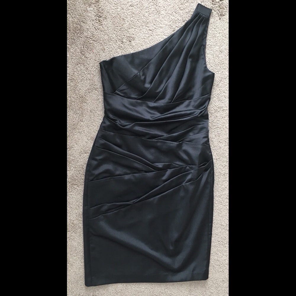 One Strap Classy Black Dress