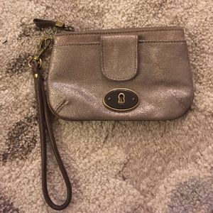 Fossil Metallic Wristlet Shiny