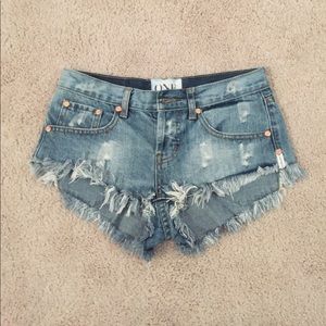 One teaspoon jean shorts
