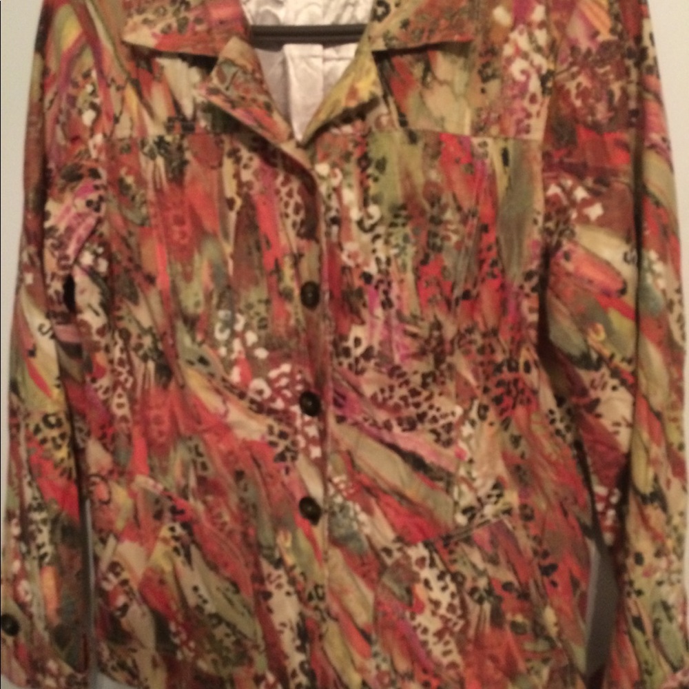 Fall print jacket