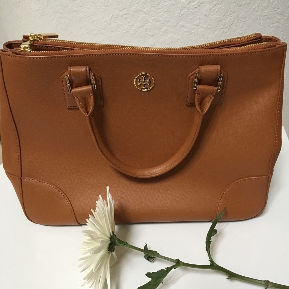 Tory Burch Robinson Double-Zip Tote