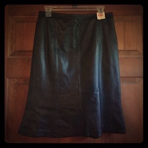 Black Leather Skirt