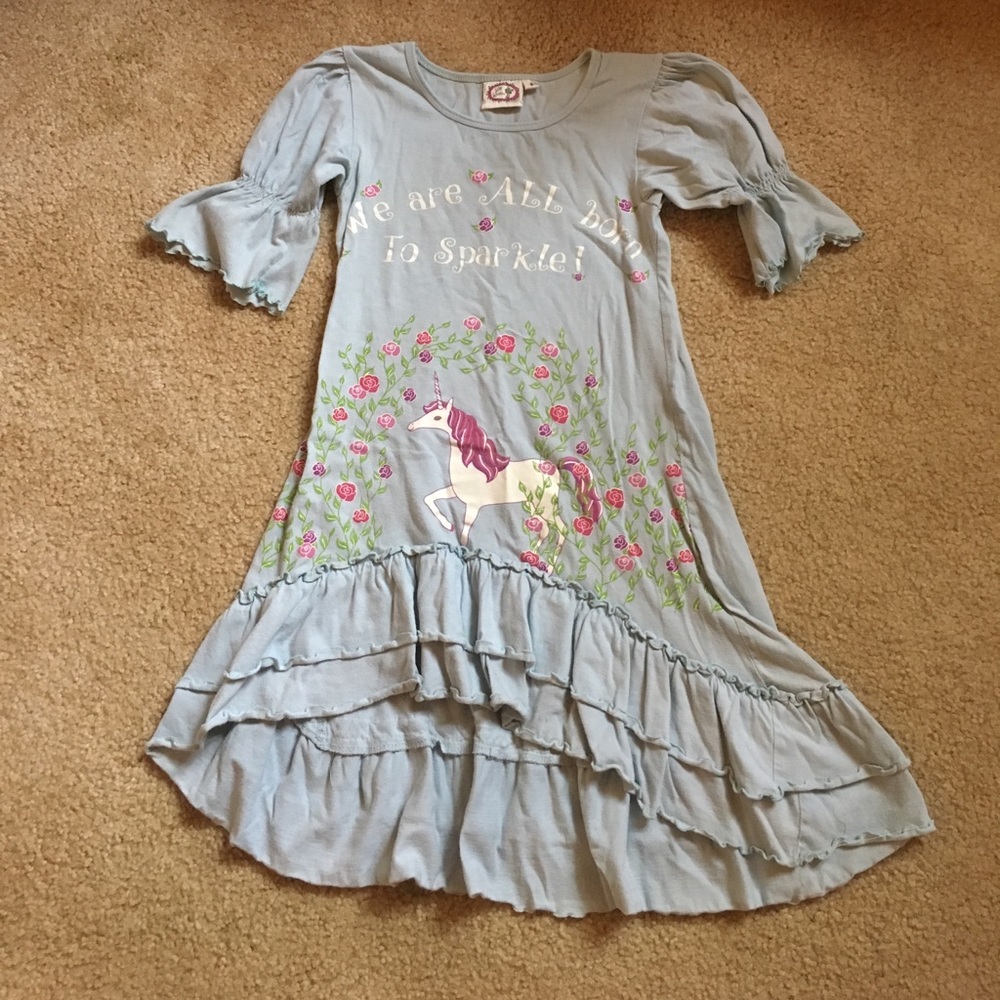 Girls size 8 Lilli Lovebird Unicorn Dress/Tunic