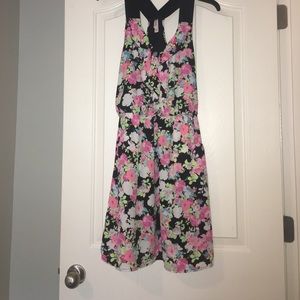 Racerback floral dress.