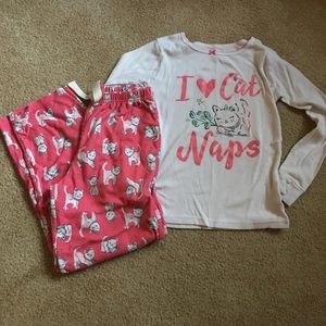Carters size 8 girls pajamas