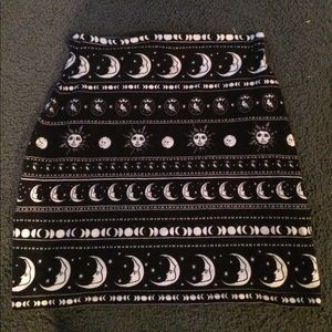 Sun and moon skirt