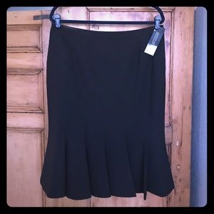 Lafayette 148 New York black swing skirt