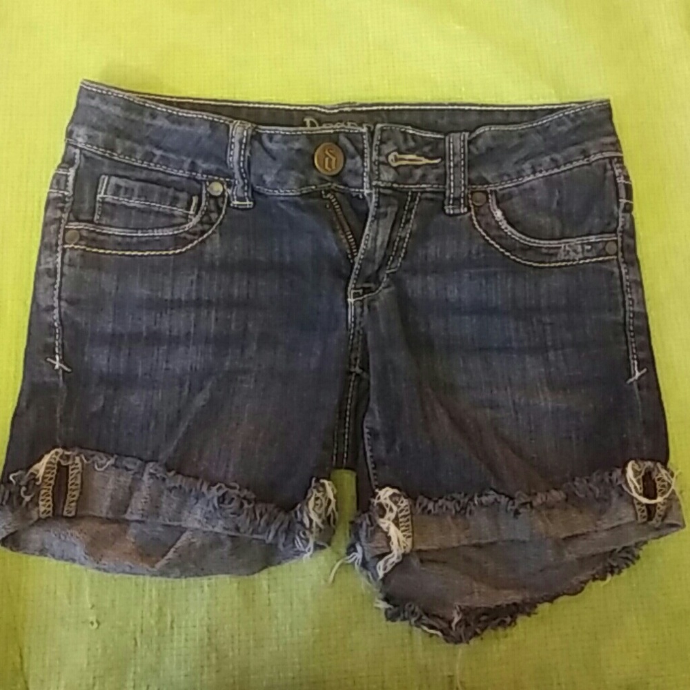 Dark wash shorts