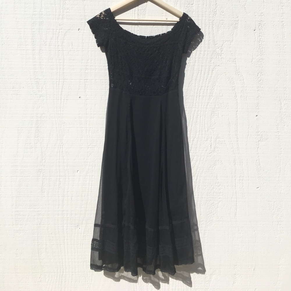 Free people raven off shoulder gown