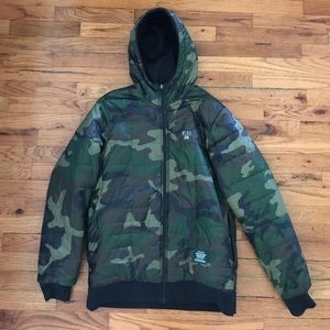 nike camo bubble jacket