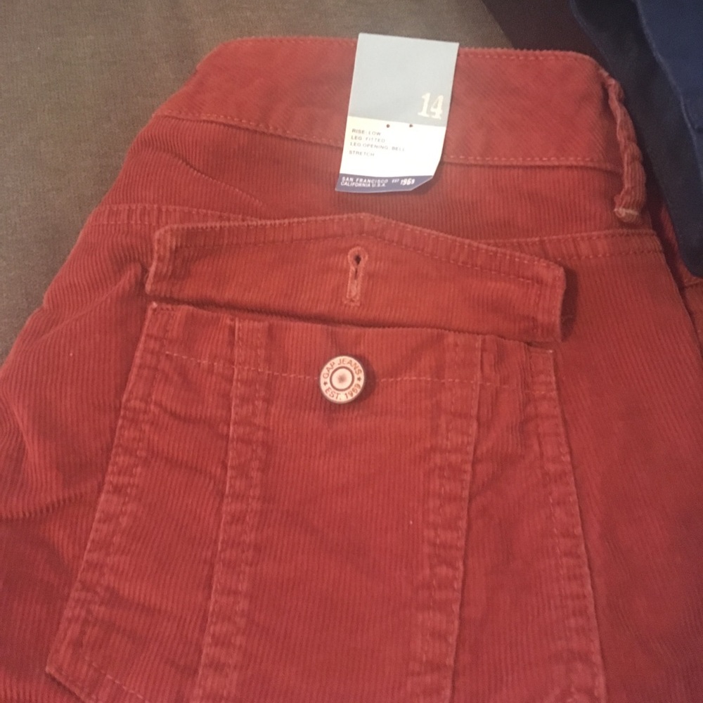 Rust color corduroy look like