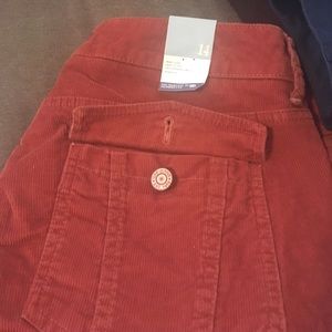 Rust color corduroy look like