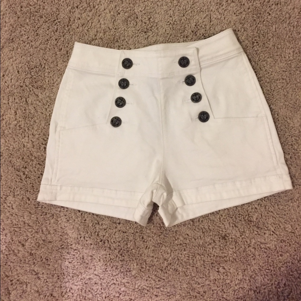 Express white shorts