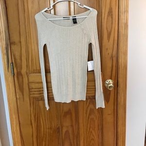 NWT. Cream colored sweater.