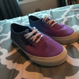 Blue/Purple Ombré Vans - Like New W sz 8