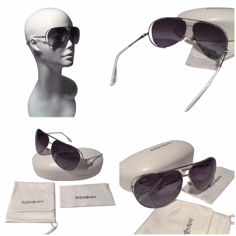 NEW W/ Case YSL Yves Saint Laurent SUNGLASSES