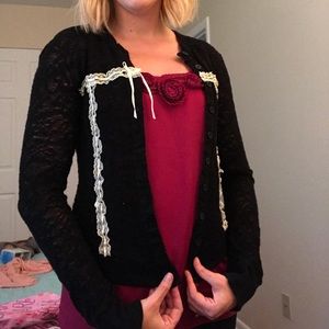 🚫SOLD🚫 Black Lace Cardigan