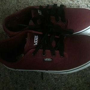 Burgundy Vans