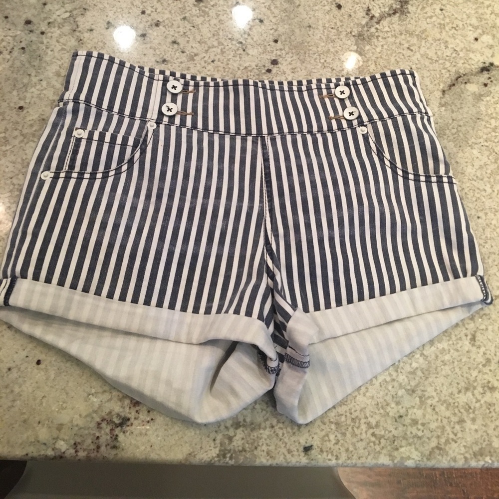 Free People striped shorts