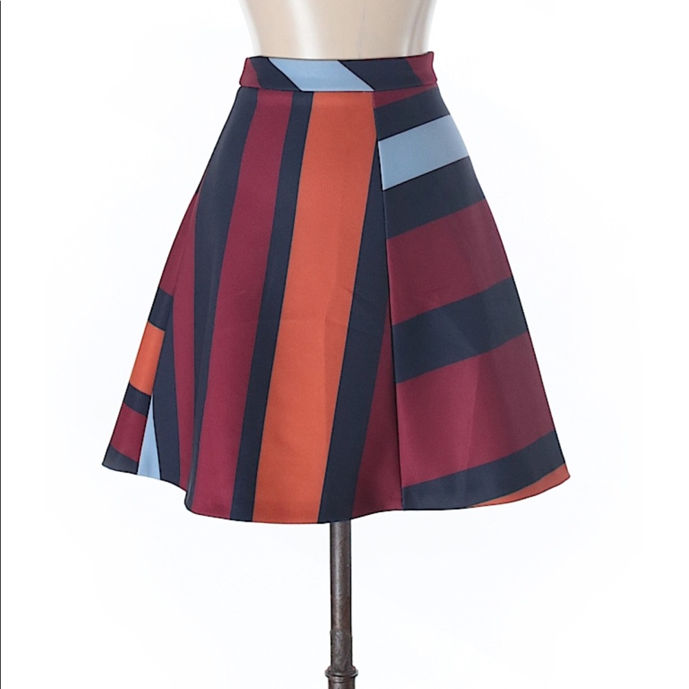 Zara Color Block Skirt
