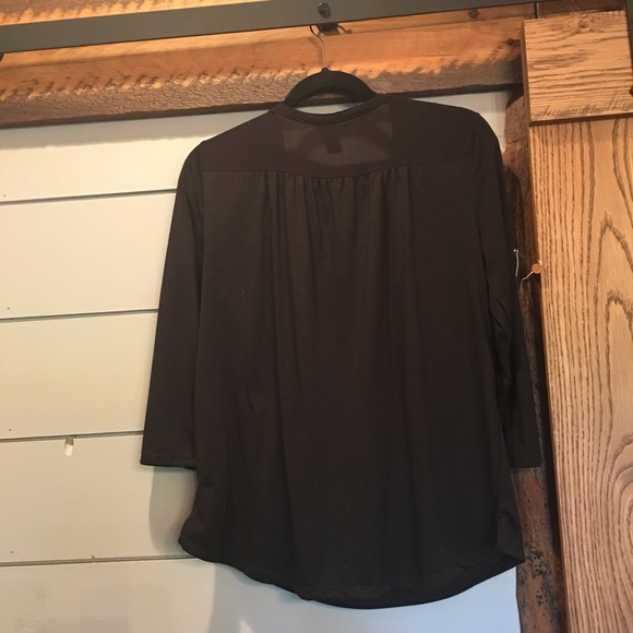 Black h&m too medium v neck dress up or down euc - Picture 3 of 3