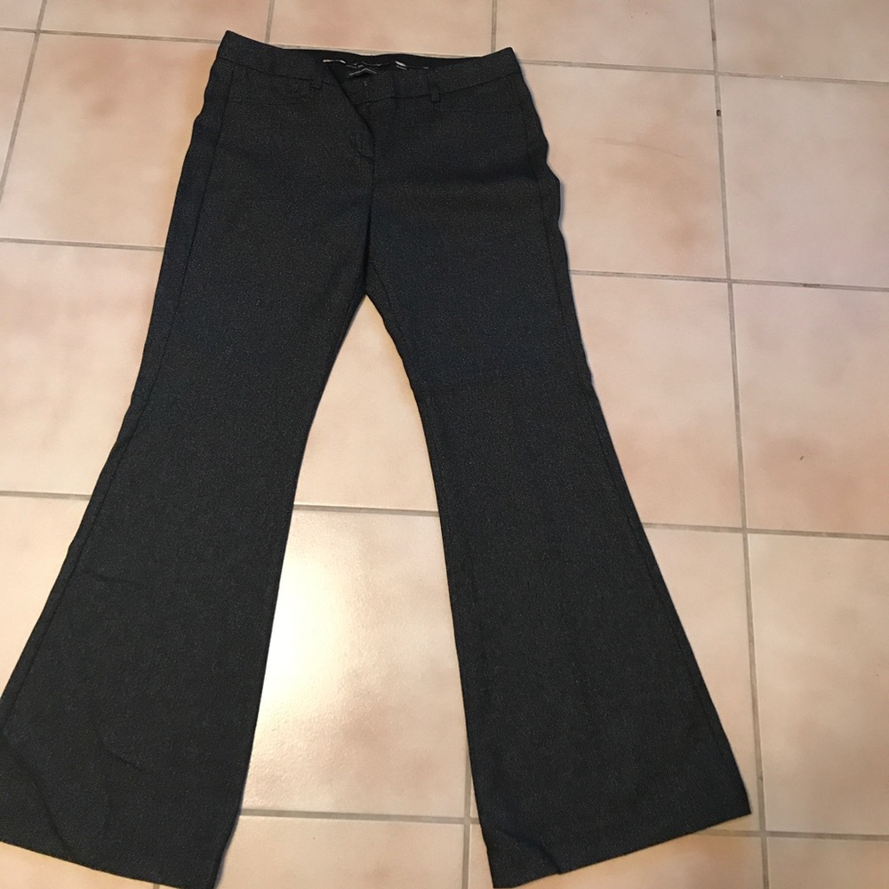 Express black with silver dot dress pants